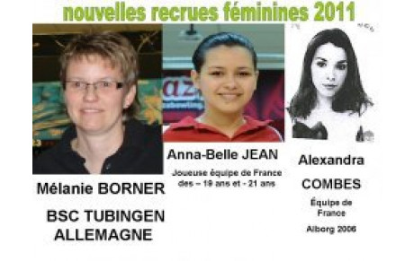 NOUVELLES RECRUES FEMININE 2011